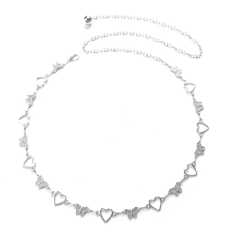 Fashion Girls Ladies Butterfly Waist Chain Women Sexy Body Chain Dress Belt