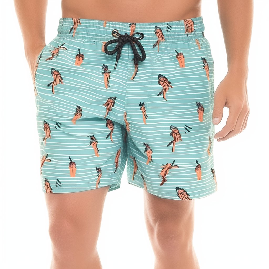 Private label OEM luxury custom boardshorts beachwear swimwear swim trunks men beach short pants 5 inch shorts with pockets