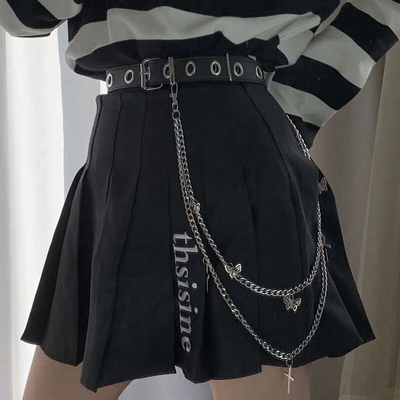 Butterfly Classic Fashion Cross Trouser Chains Belts Waist Chains Double-layer Metal Chain Women Pants Accessories