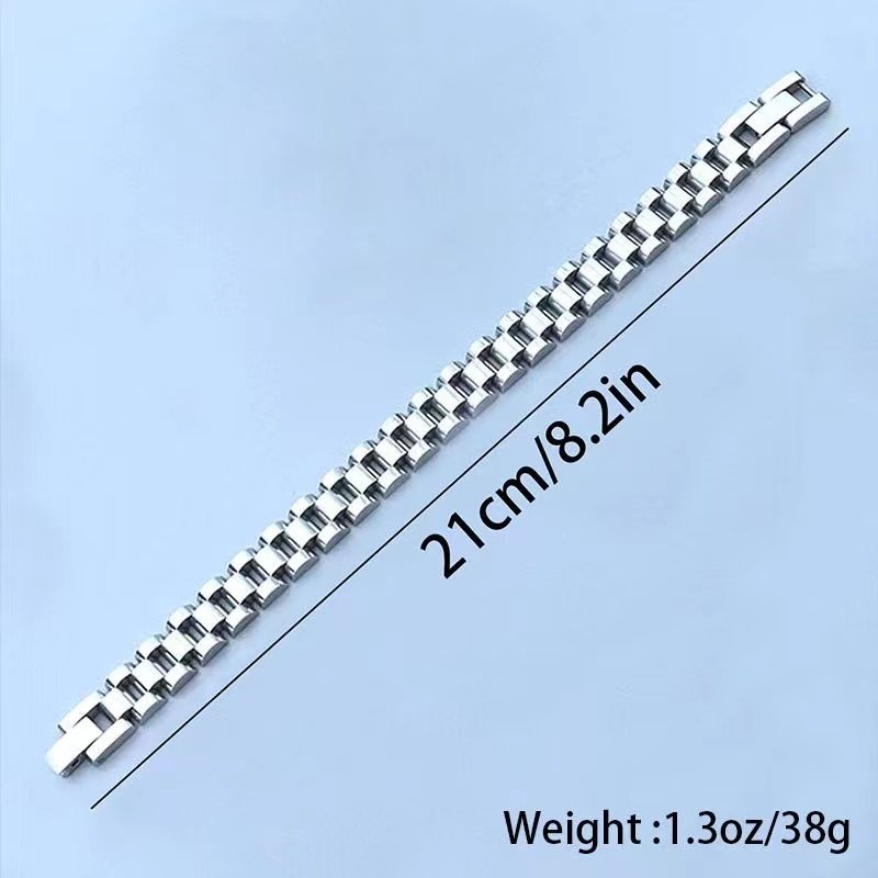 High Quality Women's Stainless Steel Bracelet with Gold Plating Fashionable Belt Chain Buckle Bangles Jewelry for Weddings Gifts