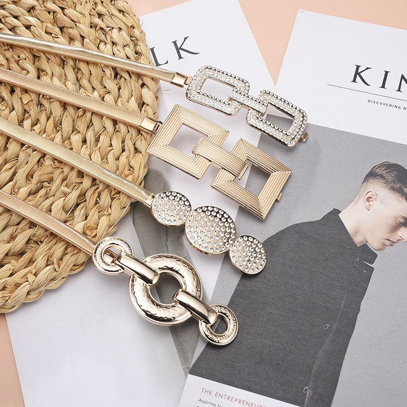 Ladies Dress Waist Chain Belt Luxury Metal Belt Metal Women Belt For Dress