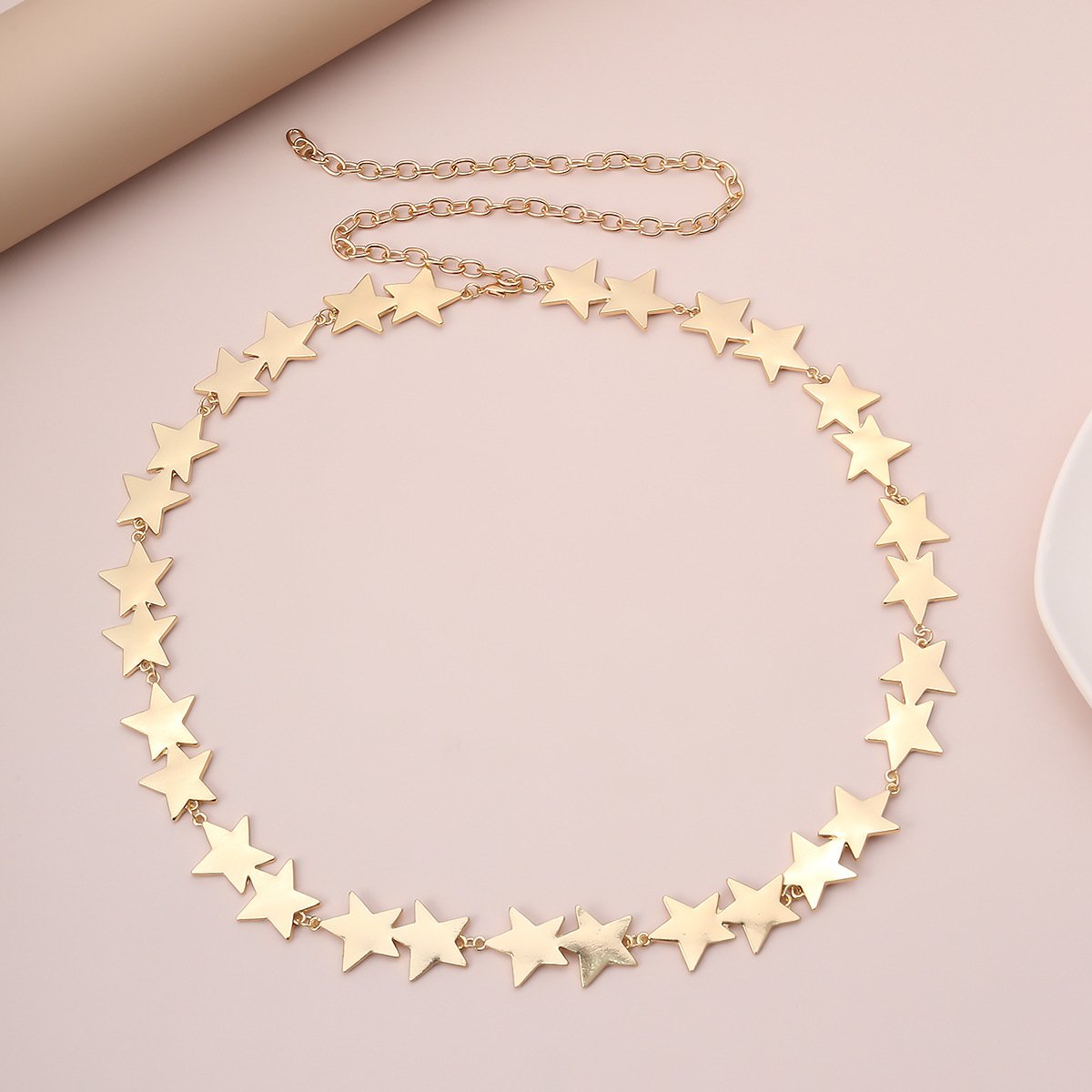 Hand made New 5 star link Sexy Bikini beach Body Chain Jewelry round belly waist body chain