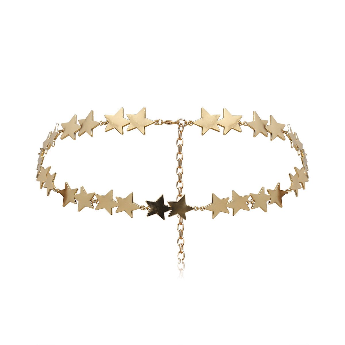 Hand made New 5 star link Sexy Bikini beach Body Chain Jewelry round belly waist body chain