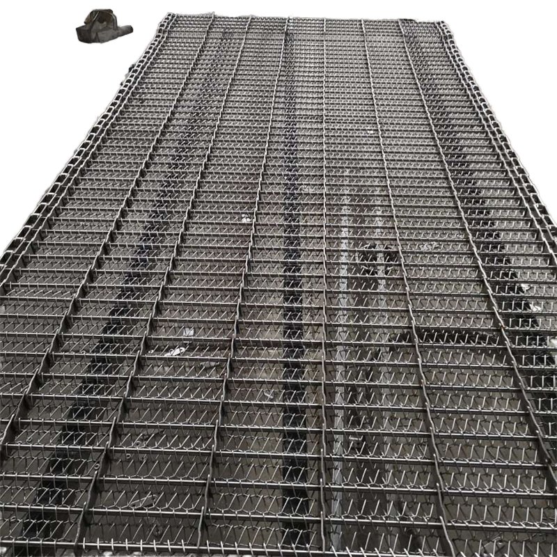 Stainless Steel Mesh Belt for Tea Drying Machine Screw Tower Mesh Chain Food Conveyor Belt for Manufacturing Plant Use