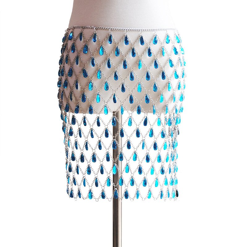 Hot sale Body Chain Skirts Beach Rhinestone Hip Chains Party Waist Belts Fashion Accessories Jewelry