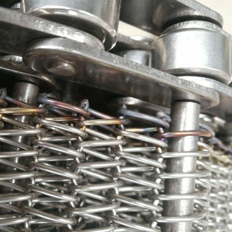 stainless steel 304 316 Balanced Weave wire mesh screen conveyor belt with Truss Edge