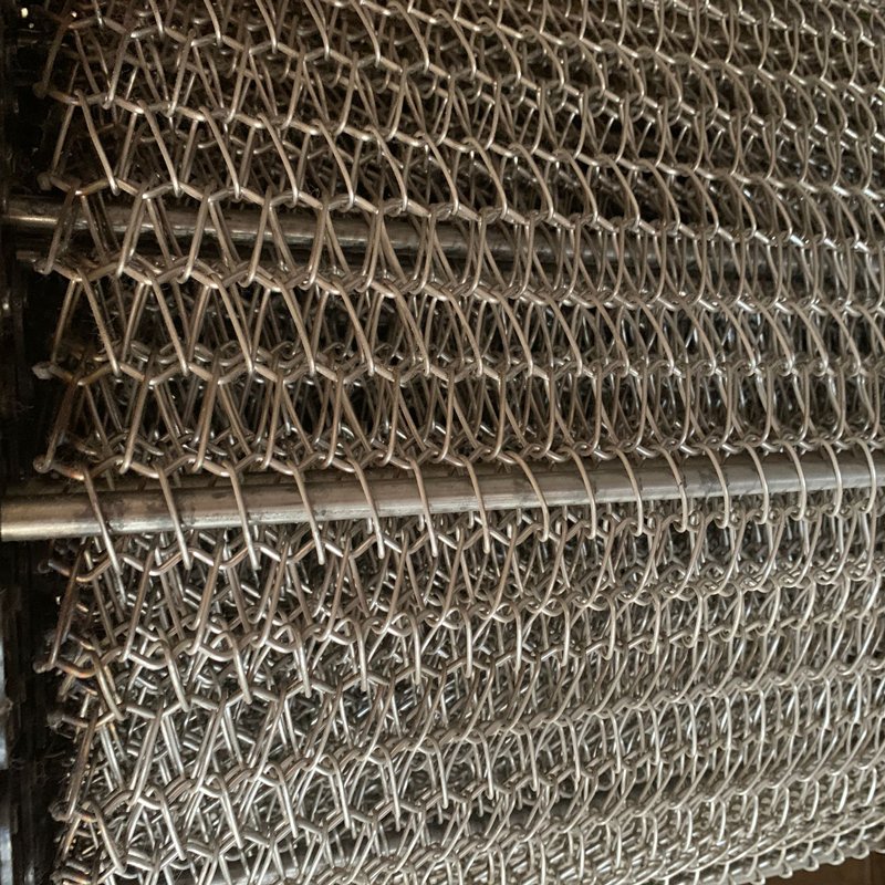stainless steel 304 316 Balanced Weave wire mesh screen conveyor belt with Truss Edge