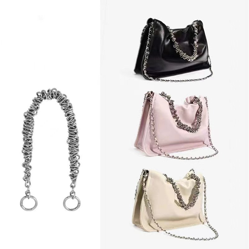 REWIN High Quality Unique Twist Metal Bag Chains Purse Handles Shoulder Strap Replacement Accessories Charms for Handbags