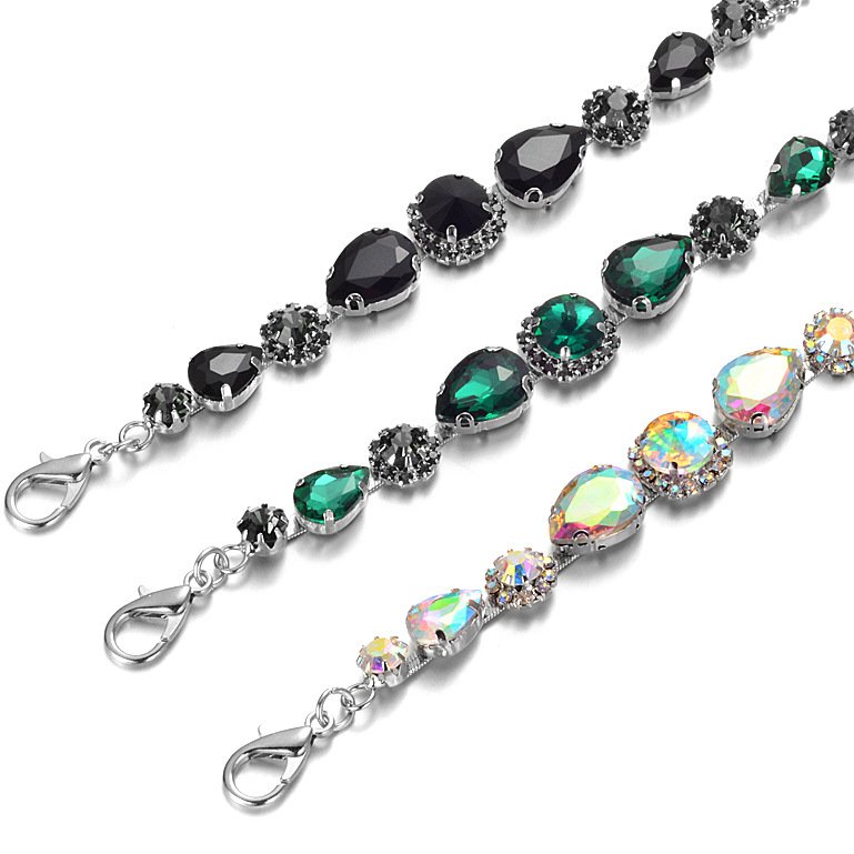 Women Bling Bling Crystal Waist Belt Colorful Rhinestones Sexy Belt Ladies Dress