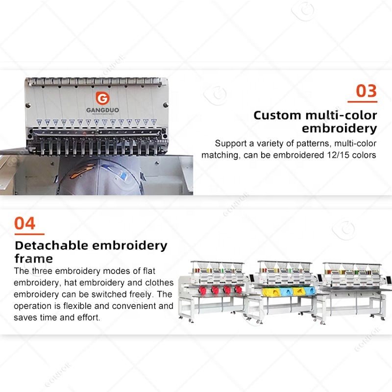 Chain Stitch Chenille Price 4 Four Head Hat Tubular Flat Embroidery Machine Trade 5yr Warranty 400 800 1200 of Monogram