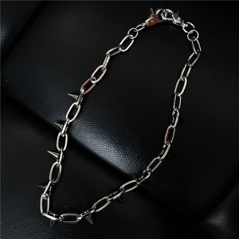 Wholesale Fashion New Design Heavy Metal Spiked Rivet Waist Chain Metal Pants Chains Personality Trouser Chains (TC102)