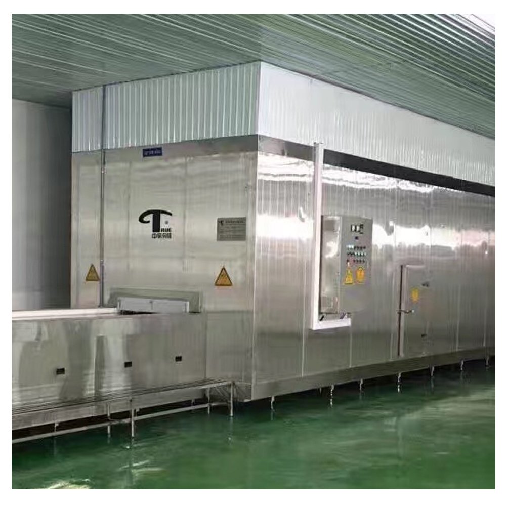 Spiral freezer/2000kg/h Net belt iqf tunnel freezer flash freeze food equipment