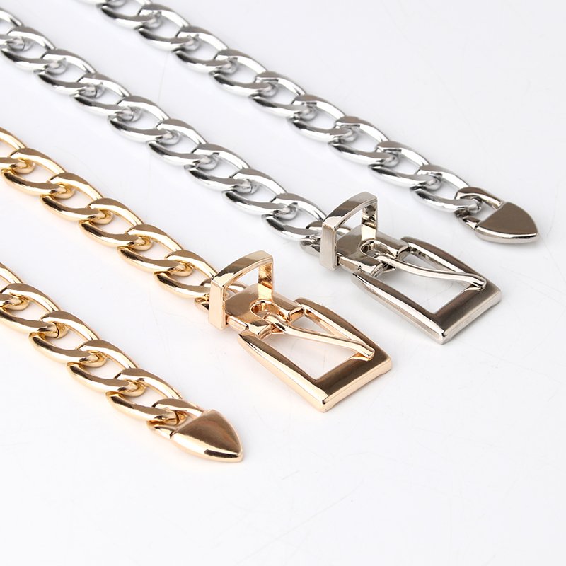 Wholesale Fashion Metal Chain women's belts Gold Silver waist chain Dress Jeans Cool Girl Women's chain belt