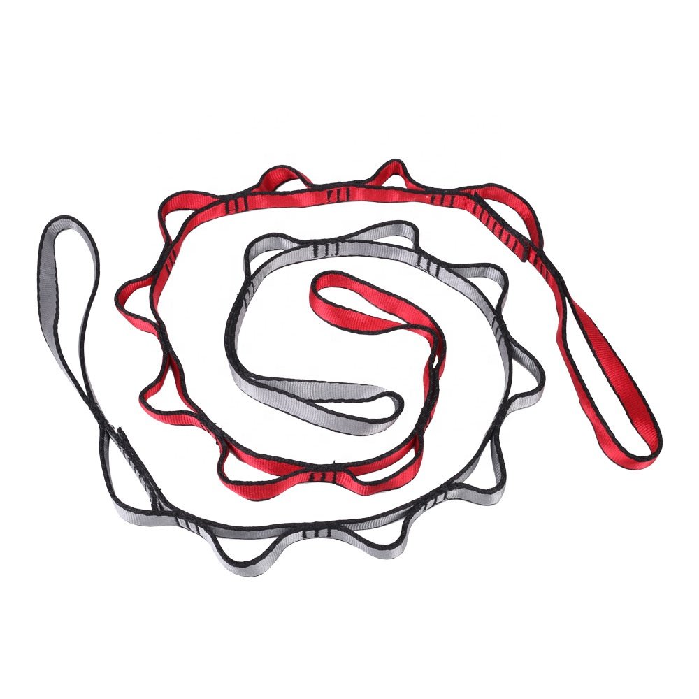 MR Customized Nylon 110cm 22kN Climbing Belt Straps Rope Daisy Chain yoga strap