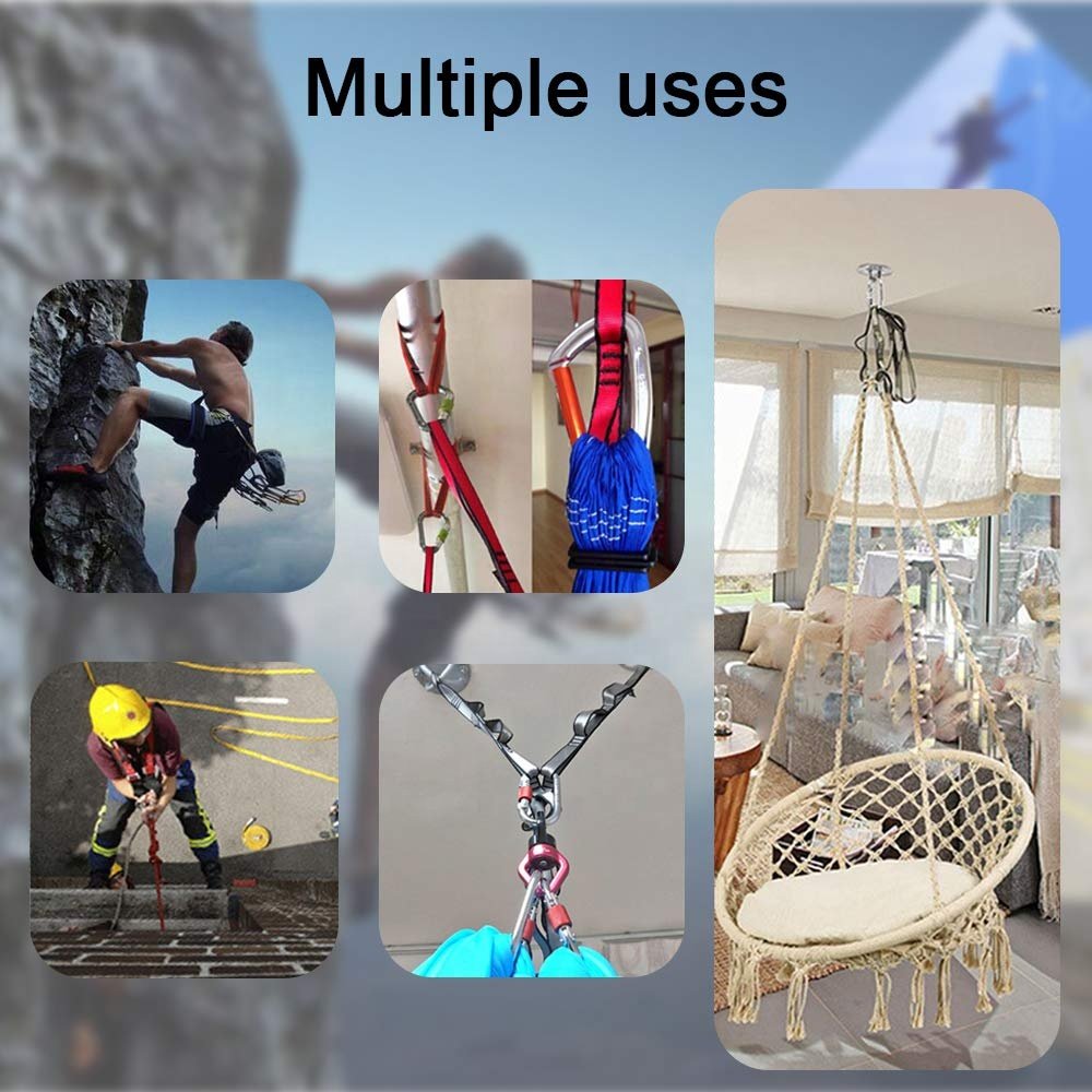 MR Customized Nylon 110cm 22kN Climbing Belt Straps Rope Daisy Chain yoga strap