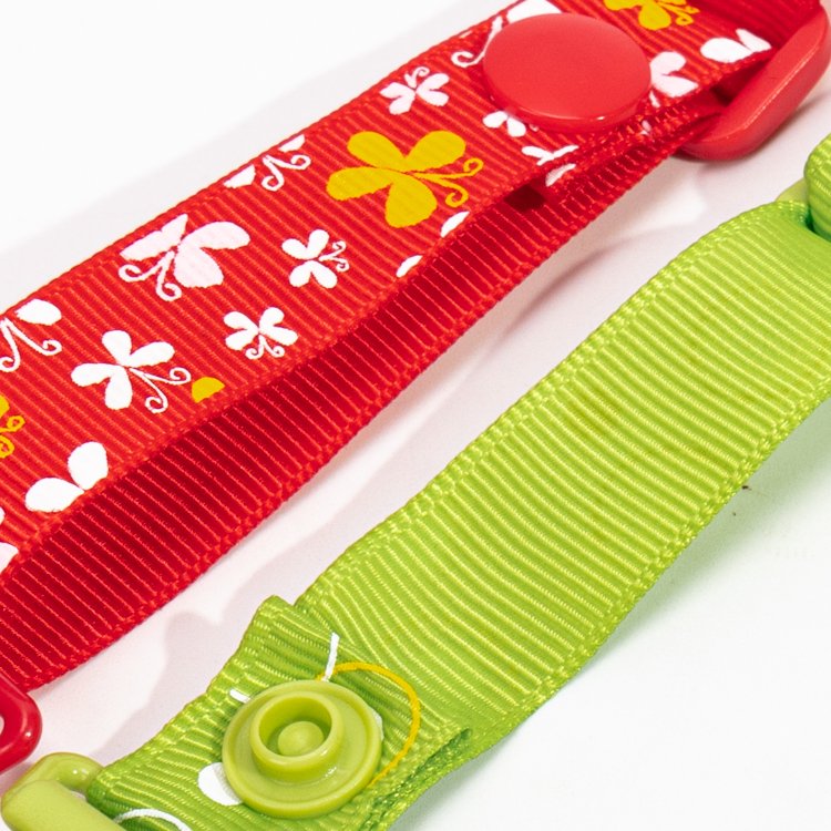 Custom Eco Friendly Baby Adjustable Pacifier Chain Pacifier Anti-drop Belt Toy Anti-Lost Clip Teether lanyard