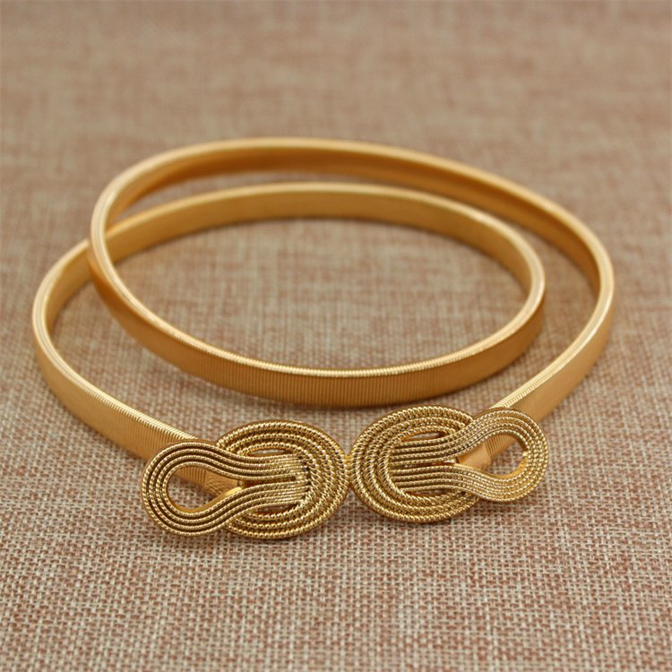 Elastic Ladies Dress Waist Chain Belt Elastic Waist Design Chain Versatile Skirt Decoration Small Belt For Woman