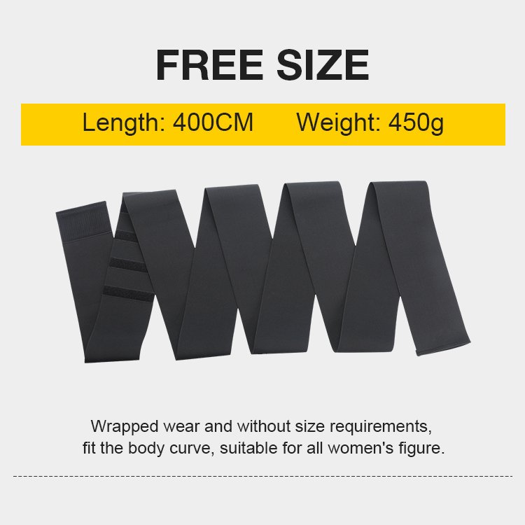 HEXIN Custom Service One Size Fits All Belly Bandage Wrap Waist Trainer High Compression Elastic Waist Trainer Wrap
