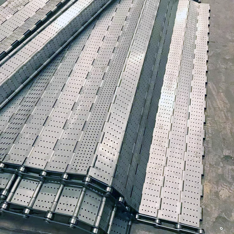 Factory Price Customized High-Temperature Resistant Perforated Chain Plate Belt Assembly Line