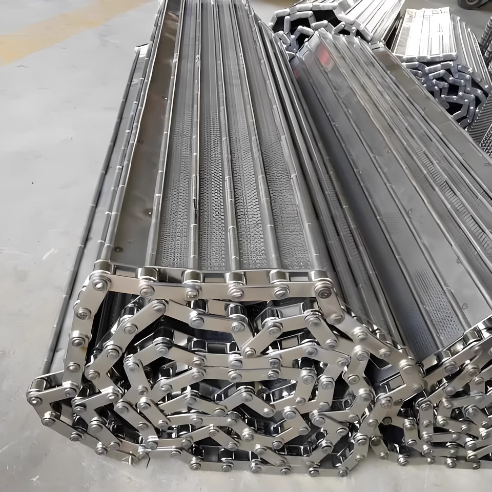 Factory Price Customized High-Temperature Resistant Perforated Chain Plate Belt Assembly Line