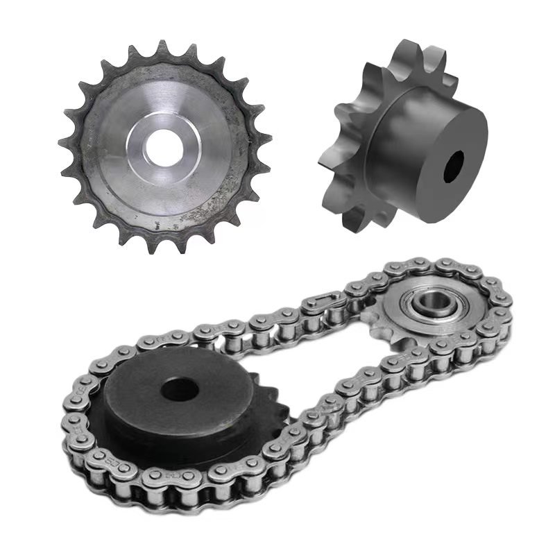 Roller chain sprocket 10B-1-2-3 10A-1-2-3 Mechanical transmission conveyor pulley conveyor belt double row three rows of wheels