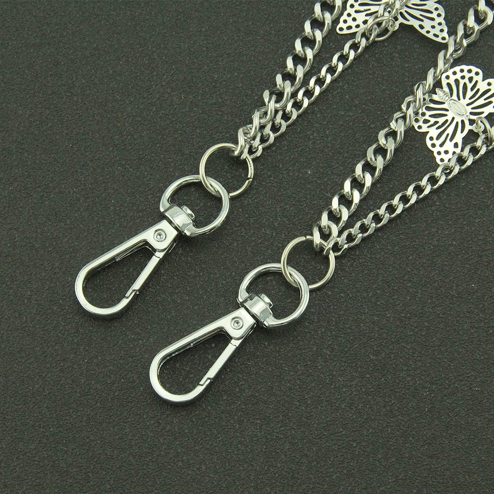 Custom Metal Waist Chain Hip-hop Pants Men And Women Decorative Silver Waist Jeans Chain
