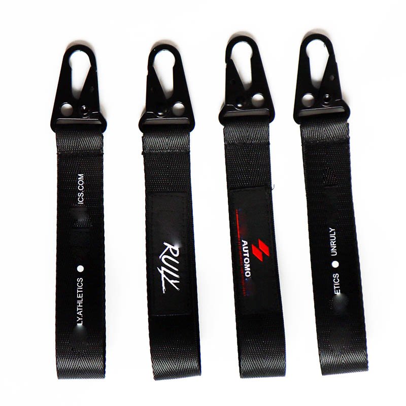 Wholesale Promotional Custom Keychain Car Motorcycle Metal Nylon Flight Embroidery Keychain Custom