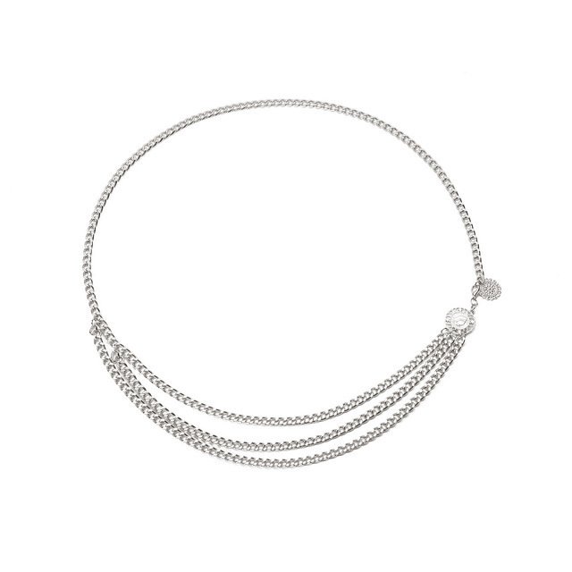 Custom Sexy Silver Gold layered Women Belt Exaggerated Body Chain Female Adjustable Alloy Waist Chain Belt