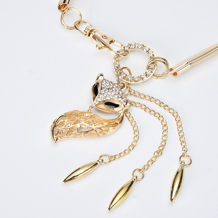 Gold Elastic Stretch Metal Chain Waist Belt for Dress Decoration