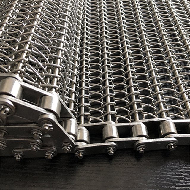 Hot Selling Dry Mesh Conveyor Belt Chain Link Straight Rod Mesh Belt Conveyor