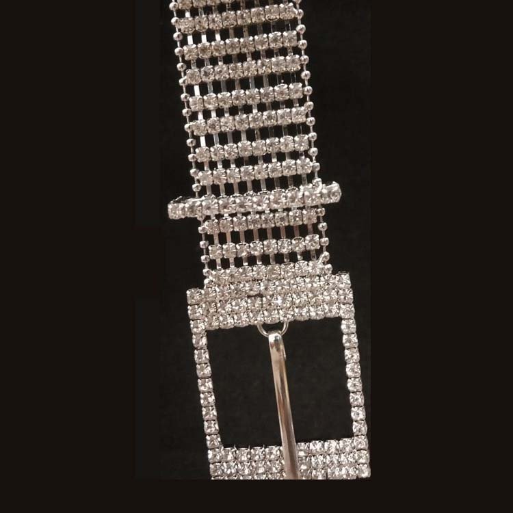 width 3.0cm fashion decorative rhinestones crystals waist metal belts,metal chain belts