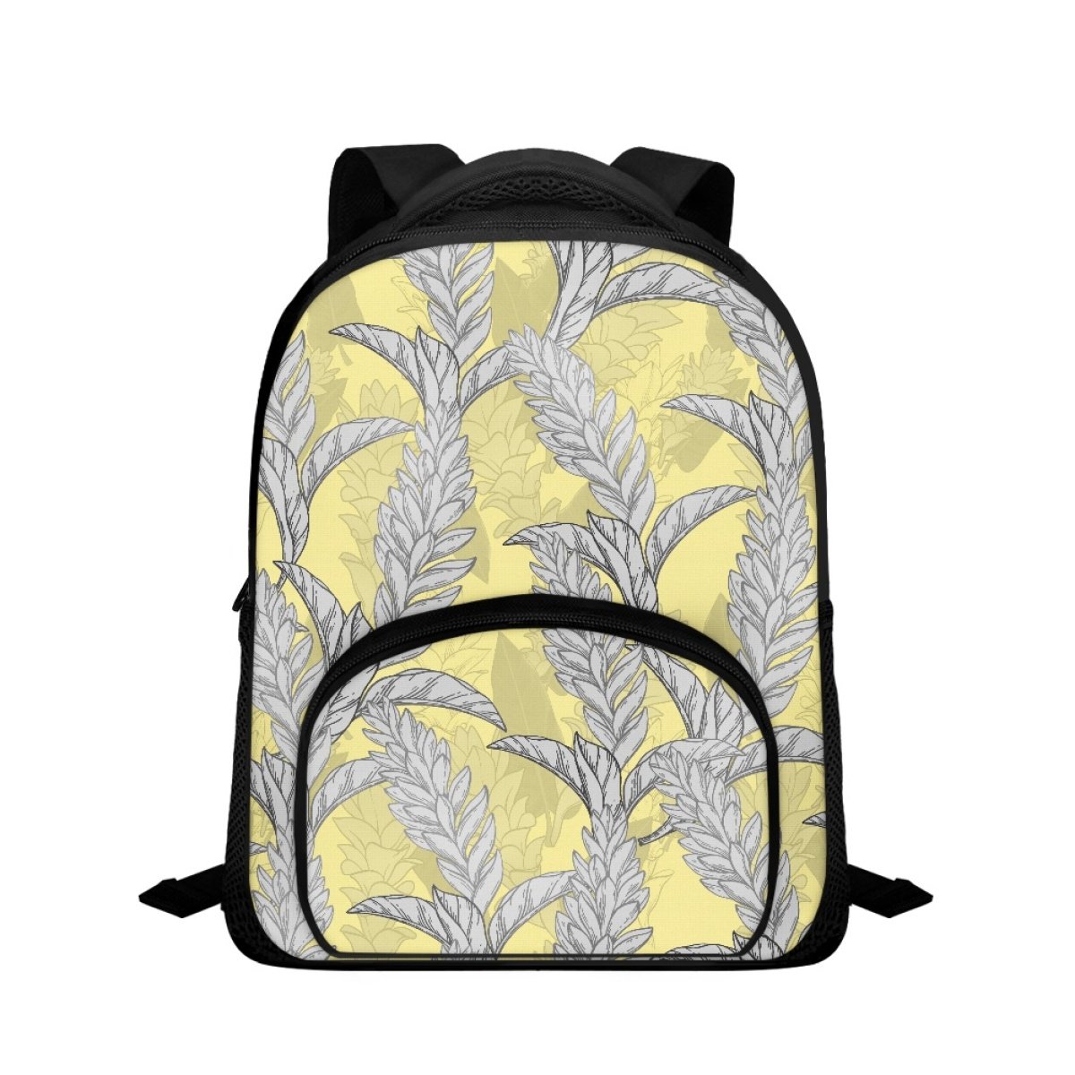 Fashionable And Versatile Hawaii Artist Print On Demand Custom Hawaiian Ginger Root Plant Products Prints Youth Student Backpack