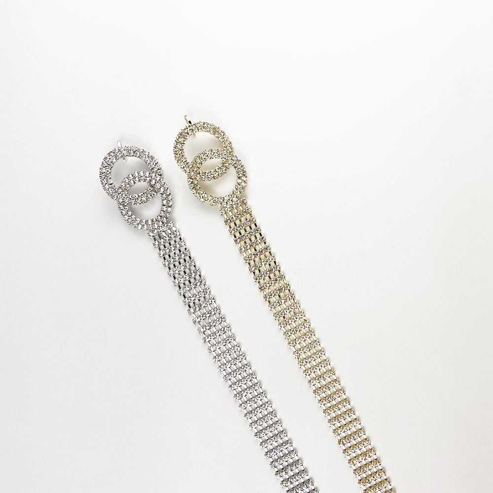 Wholesale Luxury Metal Waist Chain Women Rhinestone Belt For Dresses