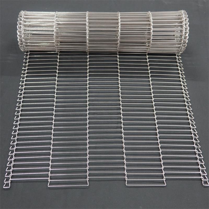 High quality food grade stainless steel metal wire mesh conveyor belts ladder mesh belt for furnace