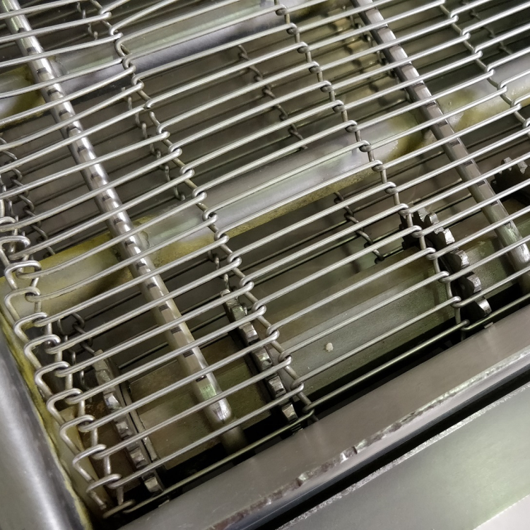 High quality food grade stainless steel metal wire mesh conveyor belts ladder mesh belt for furnace