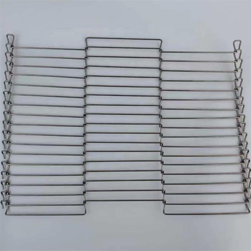 High quality food grade stainless steel metal wire mesh conveyor belts ladder mesh belt for furnace