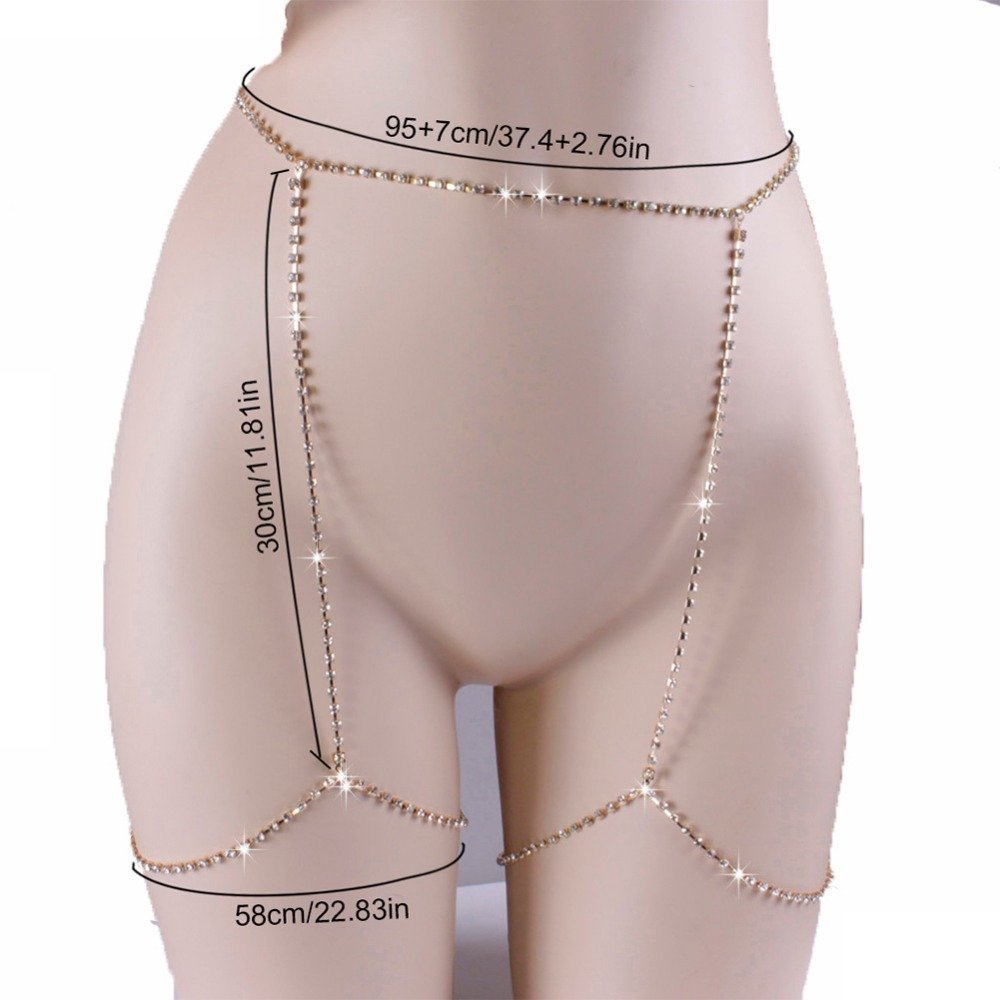 Fashion Women's Waist Chain Belt Sexy Metal Body Jewelry Female Trendy Clothing Bikini Summer Beach Accessories Chest Chains
