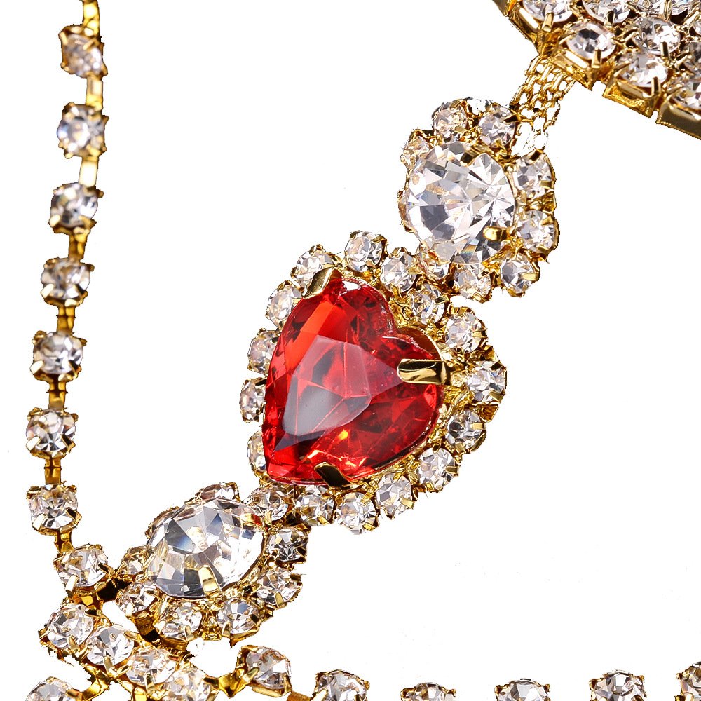 Dainty Fashion Sparkling Rhinestone T Shape Body Chain Body Accessories Glittering Crystal Diamond Belly Waist Chain