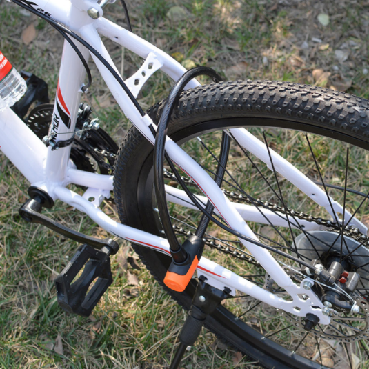 PC3121 Popular Wholesale Wheel Up Steel Cable Mountain Bicycle Portable Security Password Cycling Lock Anti-theft Bicycle Lock
