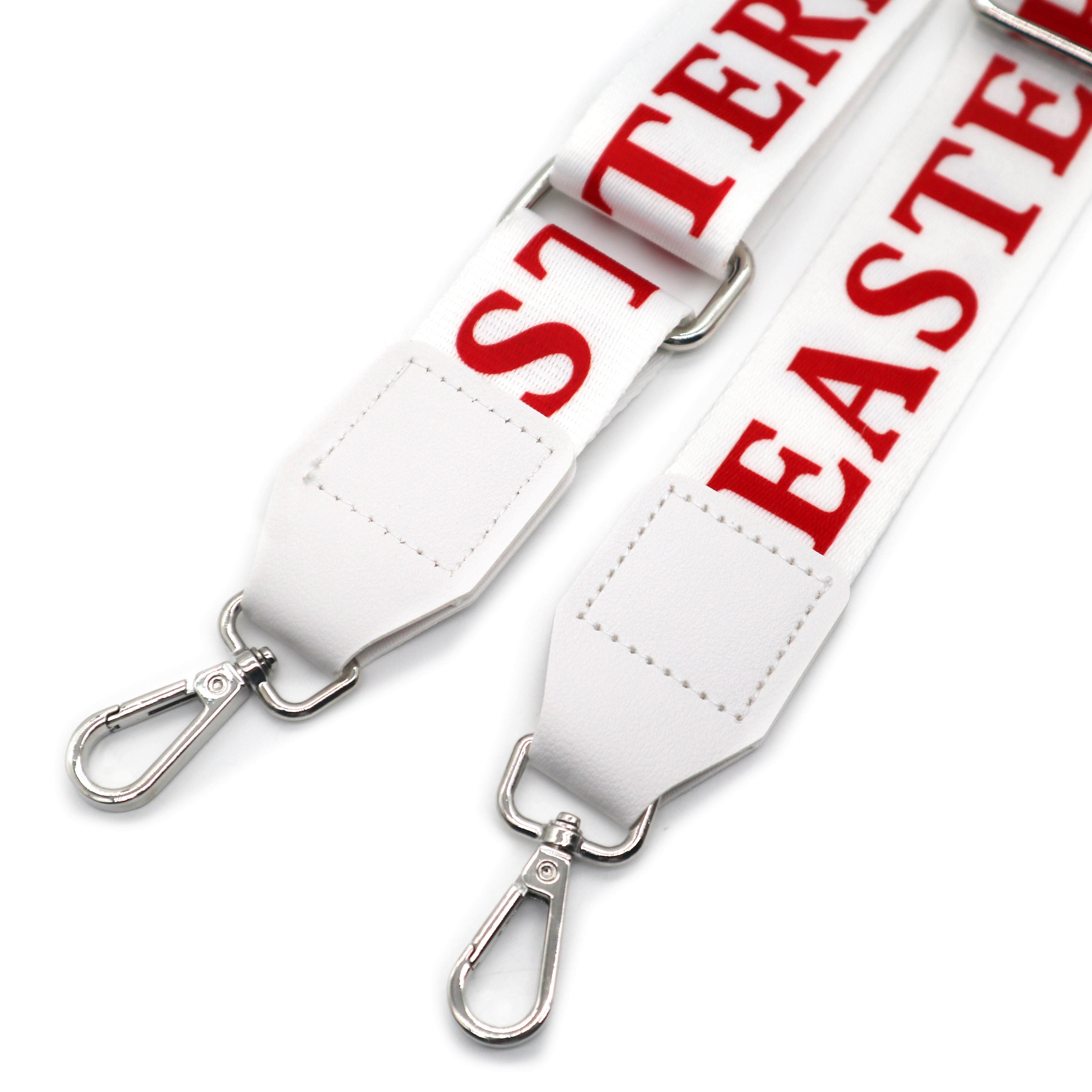 Sublimation OES Order Of Eastern Star Straps for Bags Metal bag chain strap Polyester Adjustment Shoulder Bag Strap