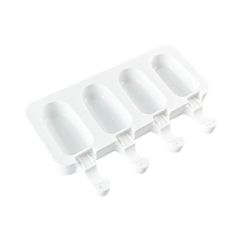 Hot selling fashion reusable frozen novelty Diy mini bar chocolate ice cream mold popsicle mold silicone ice cream mold