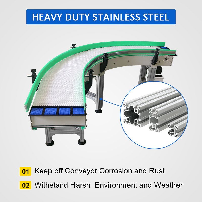 Bifa Multifunctional food multiple use grade Chain Flushable Plastic Mesh Belt Modular Conveyors