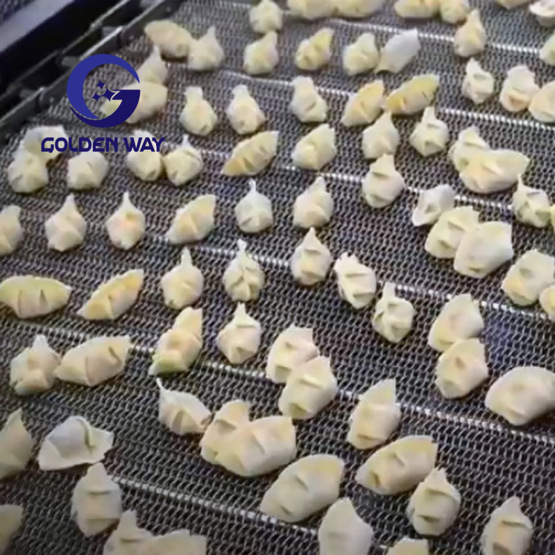 Food Grade Stainless Steel Woven Wire Mesh Conveyor Belts SS Chain Link Conveyor Belts For Freezing
