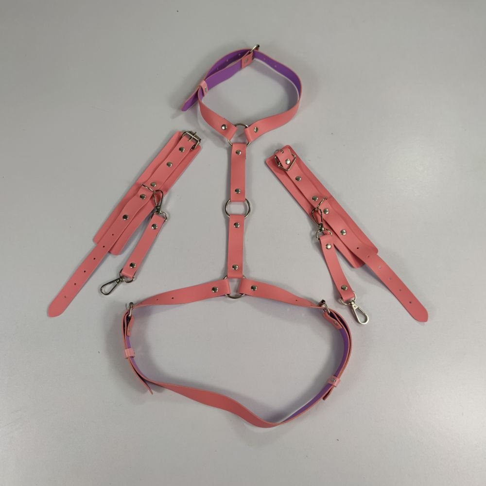 Punk Leather Body Chain Adjustable Waist Chain Belt Belly Chains Rave Nightclub Party Body Accessories for Women and Girls
