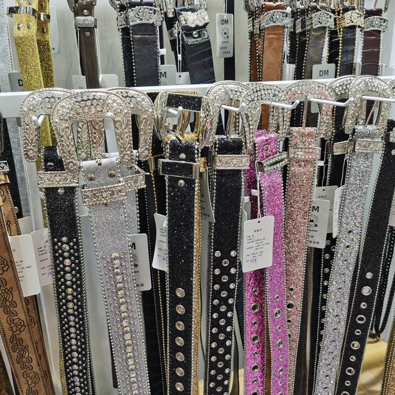 Diamond studded belt