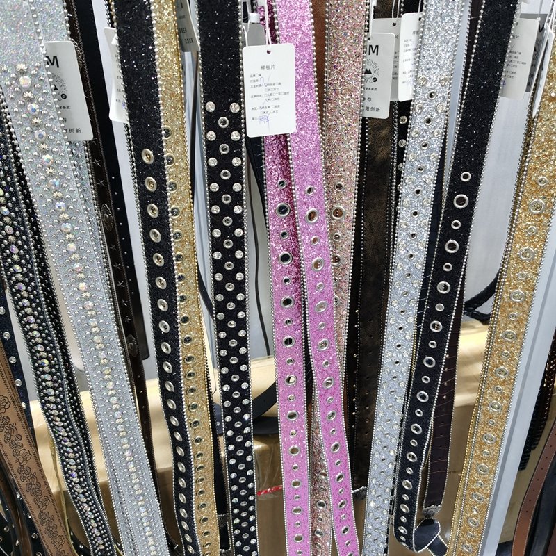 Diamond studded belt