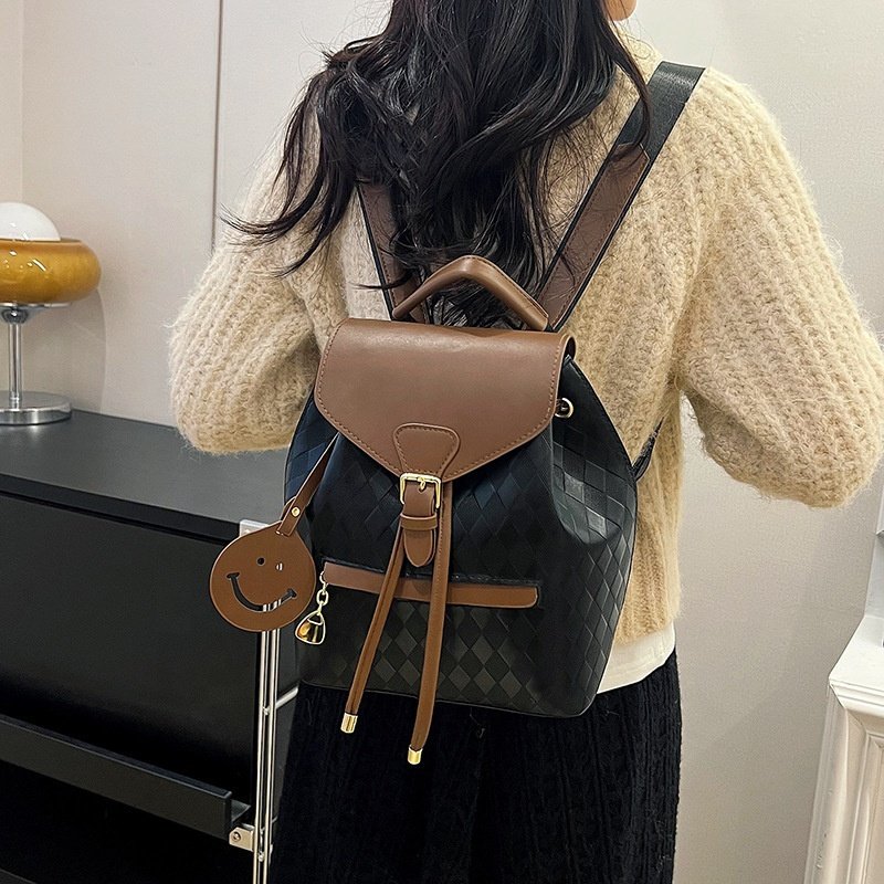 New women's casual shoulder light plaid bag work commute bag travel backpack travel bag