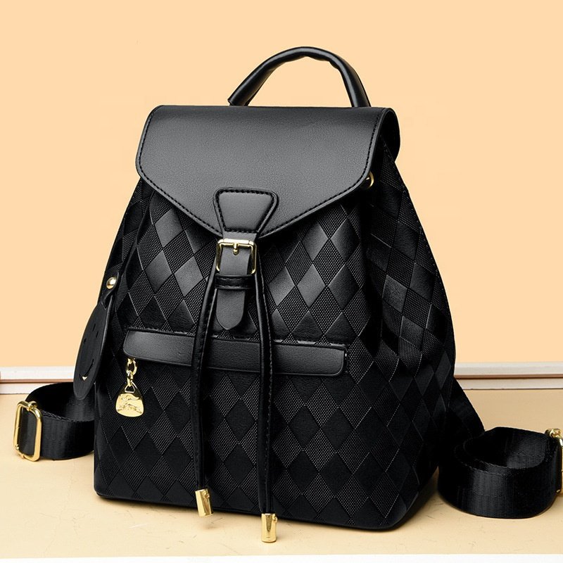 New women's casual shoulder light plaid bag work commute bag travel backpack travel bag