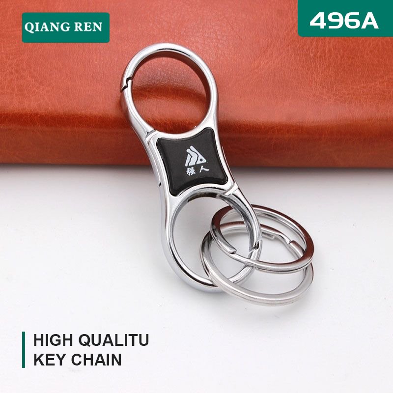 Manufacturer supply wholesale metal zinc alloy Key Ring Keychain Accessories Home Key Ring-10pcs hanging card pack