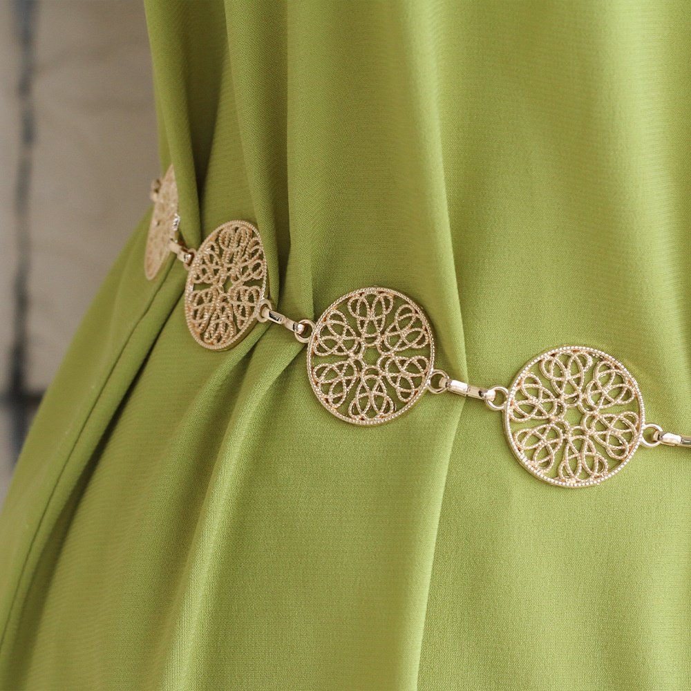 Fashion Metal Circle Hollow Waist Chain Ladies Dress Decoration Belt
